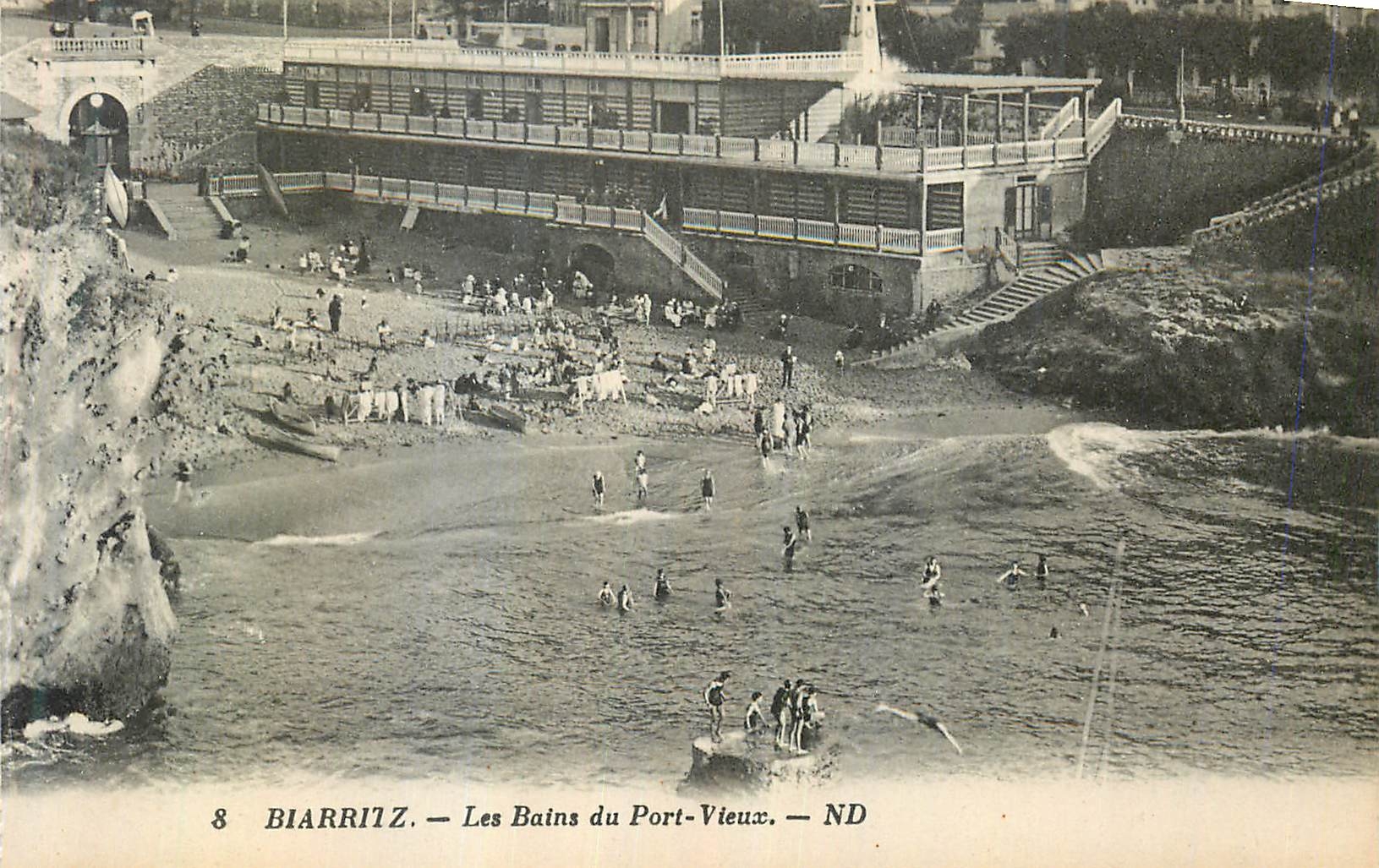 CPA Biarritz Les Bains du Port Vieux 