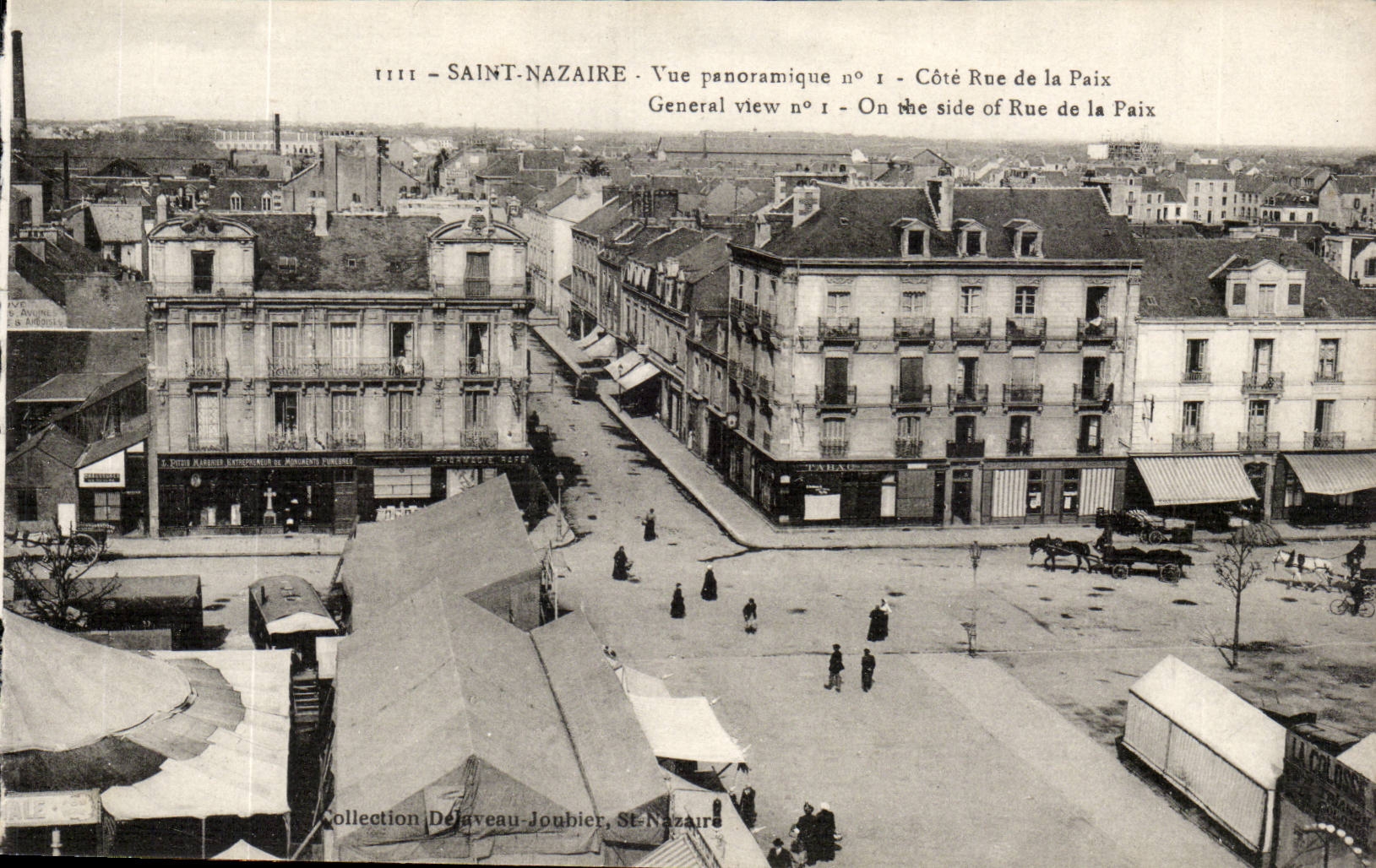 Saint Nazaire - Satint Nazer - Panoramic View N 1 Dimensions street of Peace - General View - CPA