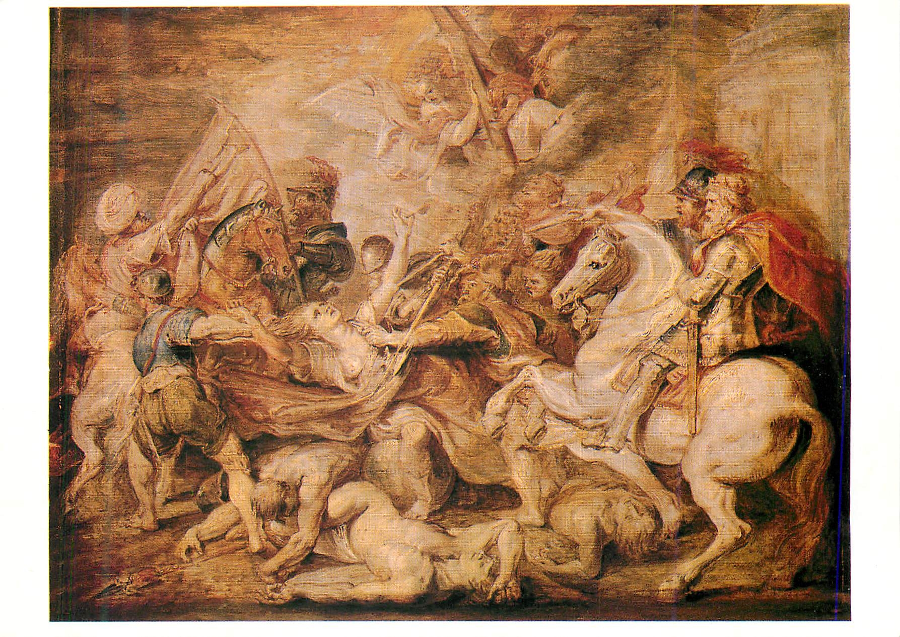 CPM Montpellier Musee Fabre Martyre d'une Sainte Exposition les Siecles de Rubens Petrus Paulus Rubens (1577 1640)