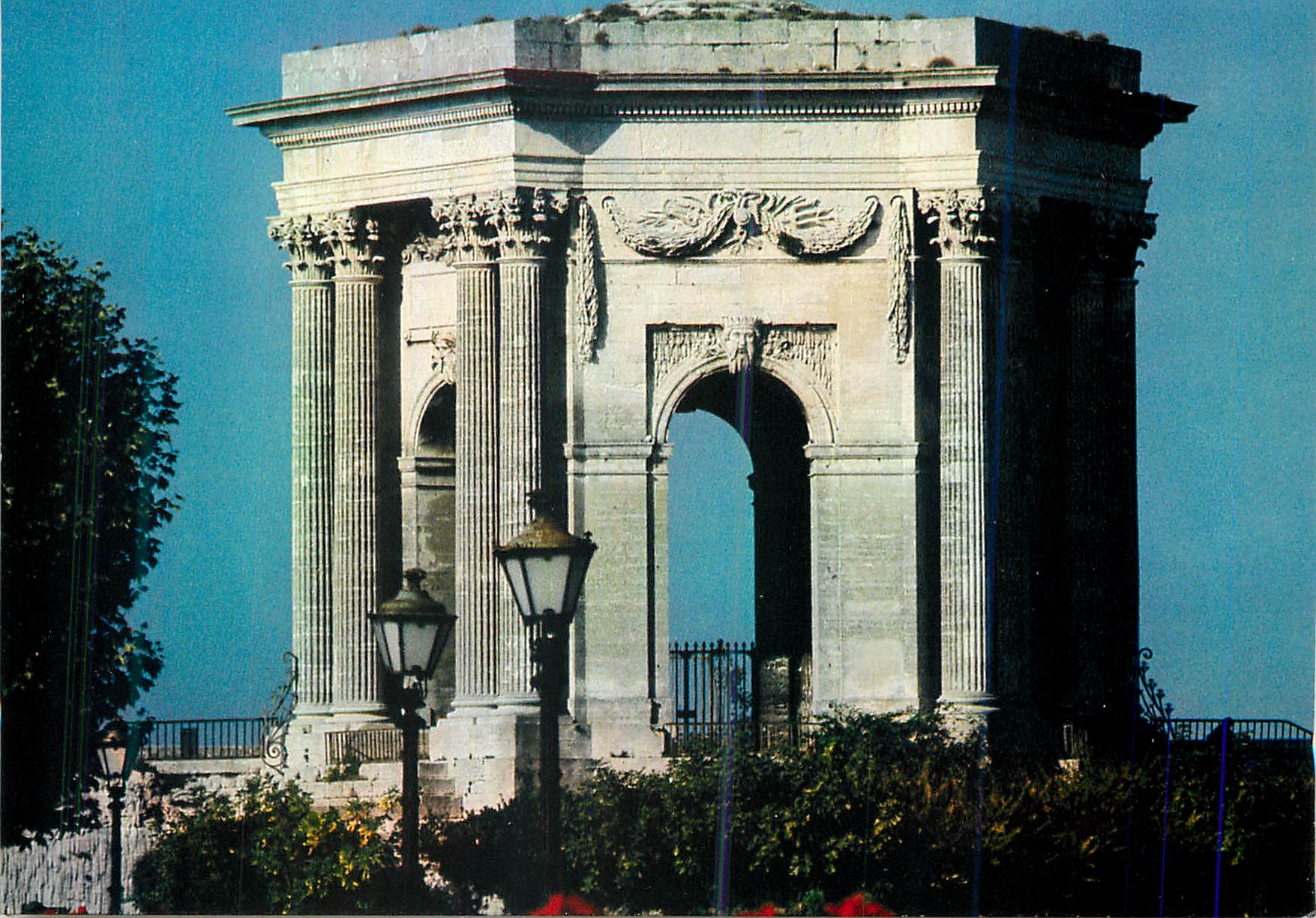 CPM Montpellier (Herault) Le Chateau d'Eau Hexagonal (par Giral) du XVIIIe Siecle