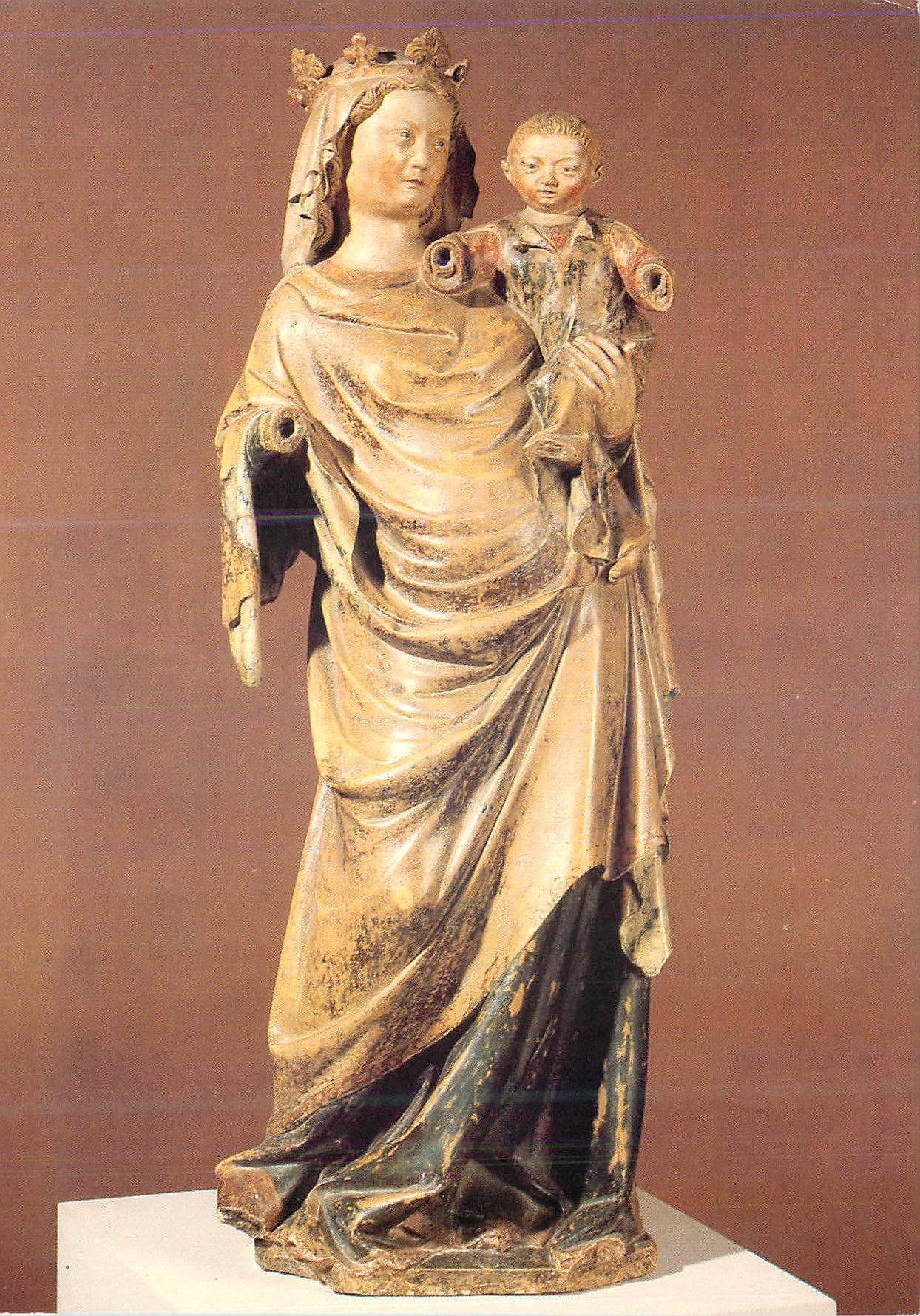 CPM Paris Musee du Louvre Departement des Sculptures La Vierge a l'Enfant Lorraine vers 1330