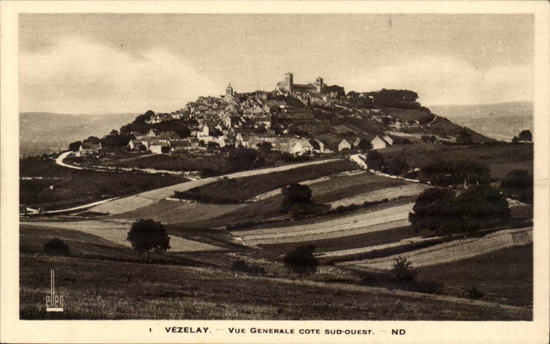 Vezelay CPA View western Southern dimension