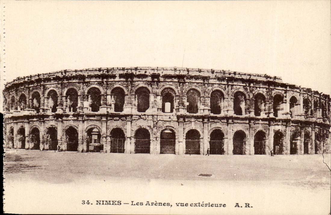 Nimes CPA der Arena gesehene External