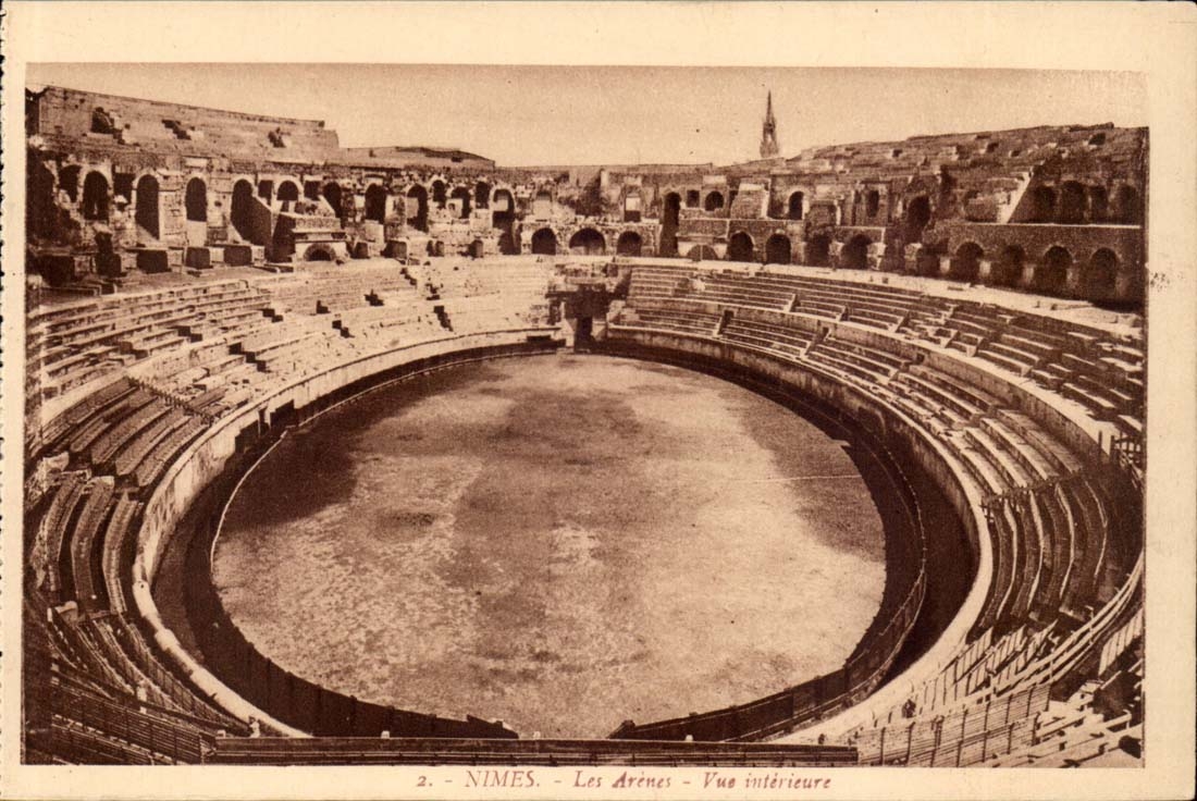Nimes CPA the arena Seen interior