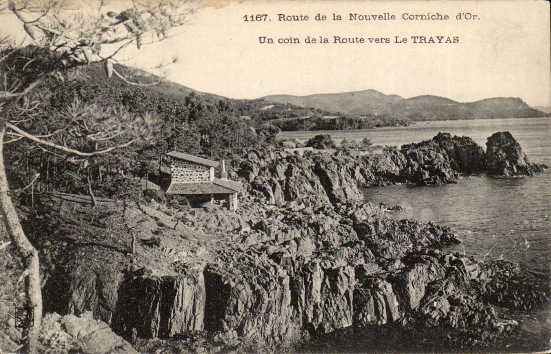 CPA Route de la Nouvelle corniche d'or Un coin de la route vers Le Trayas