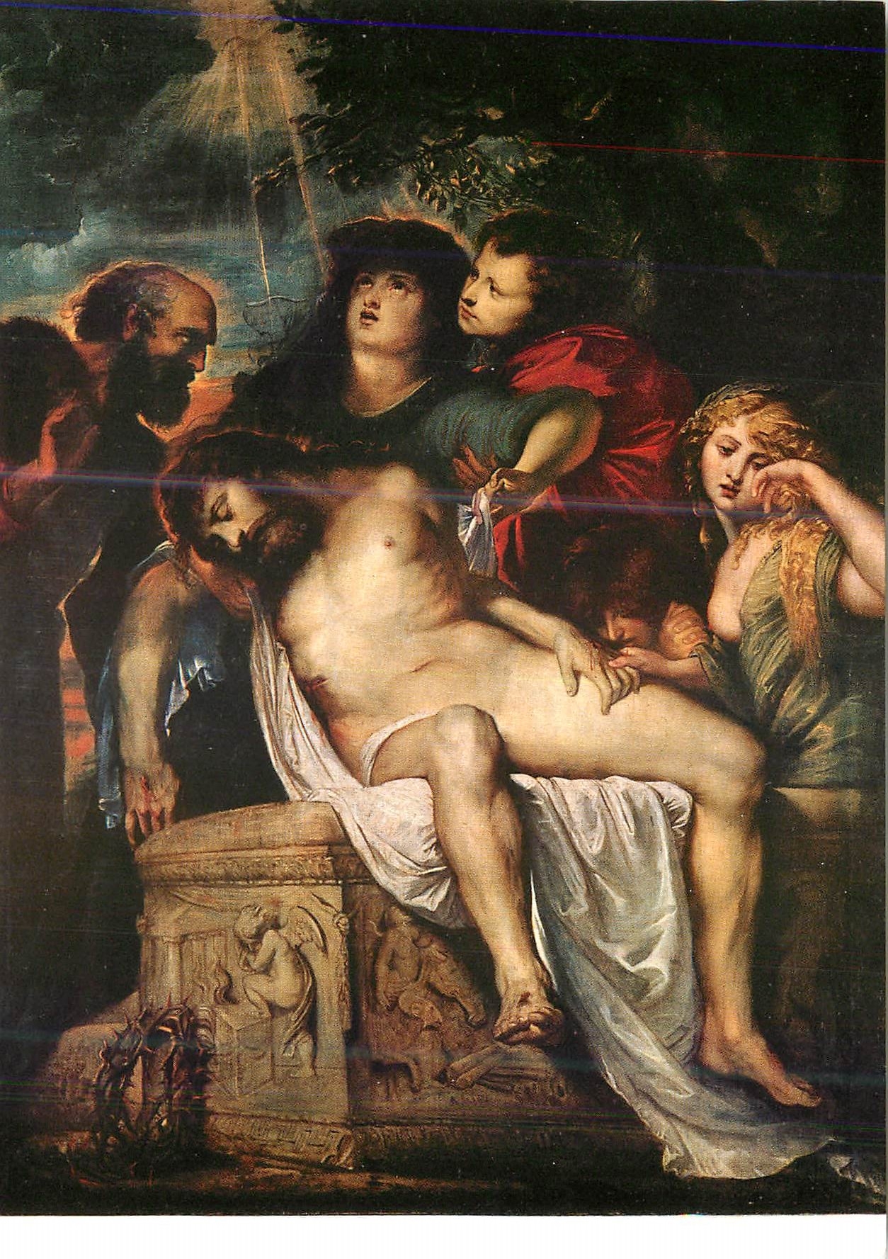 CPM Roma P P Rbens Christ depose (Galerie Borghese)