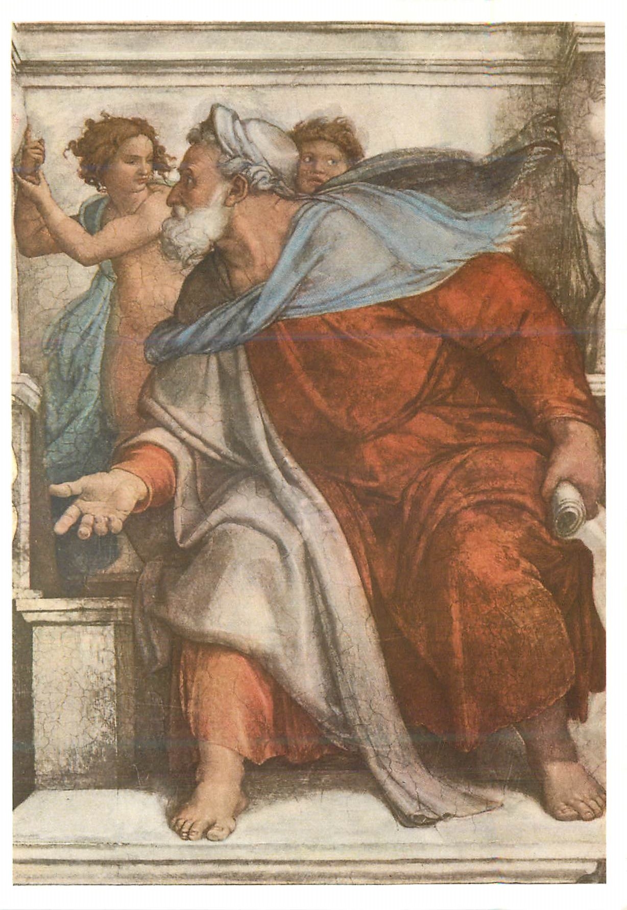 CPM Profeta Ezechiel Michelangelo Roma Cappella Sistina