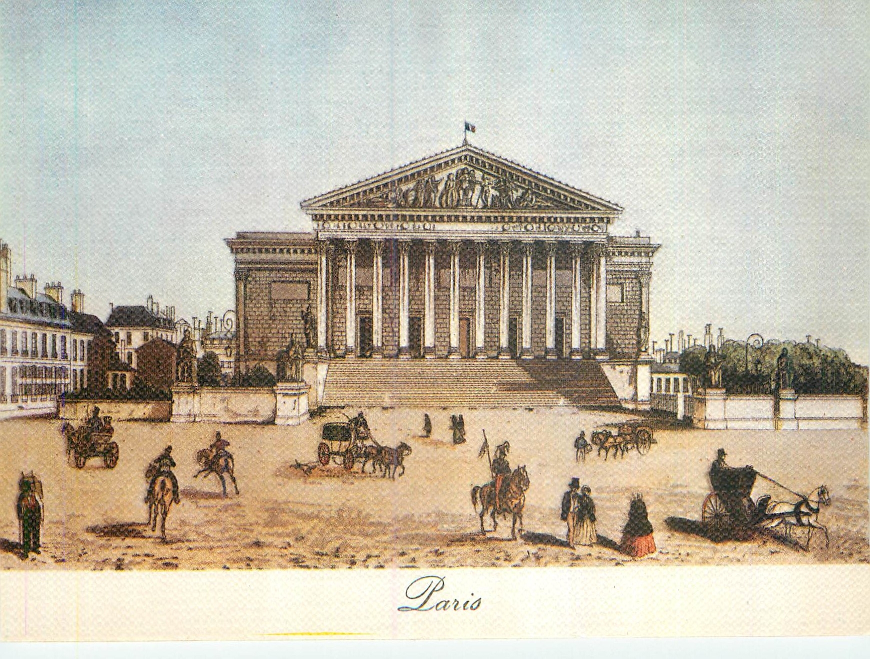 CPM Paris Au temps Jadis La Chambre des Deputes