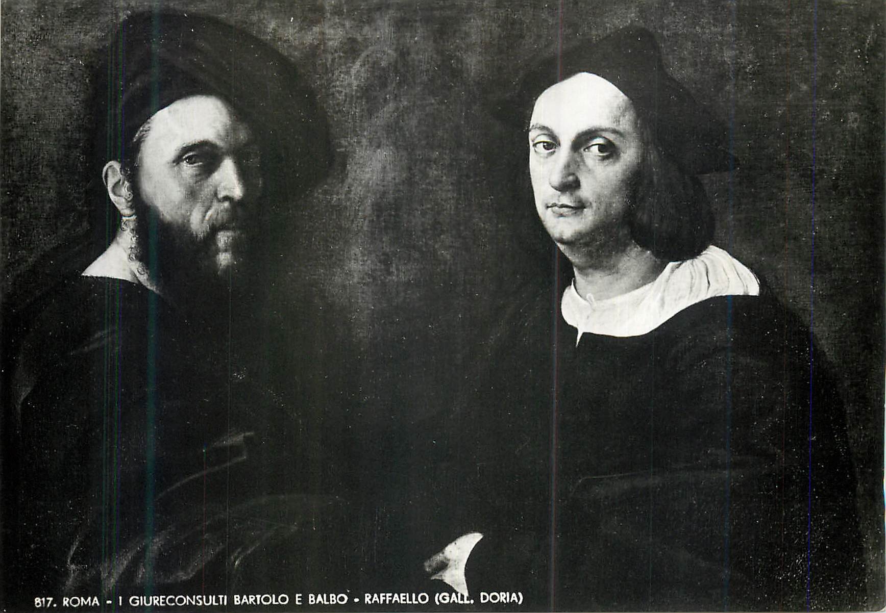 CPM Roma I Guireconsulti Bartolo E Balbo Raffaello (Gall Doria)