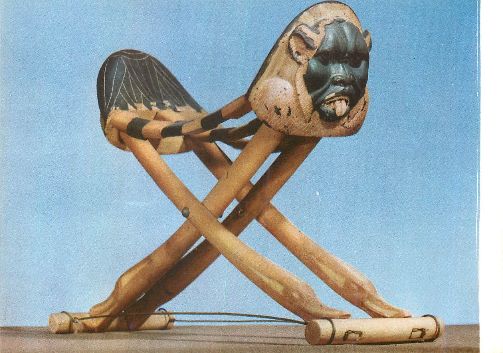 CPM Toutankhamon (Troisieme serie) Chevet d'ivoire Egypte