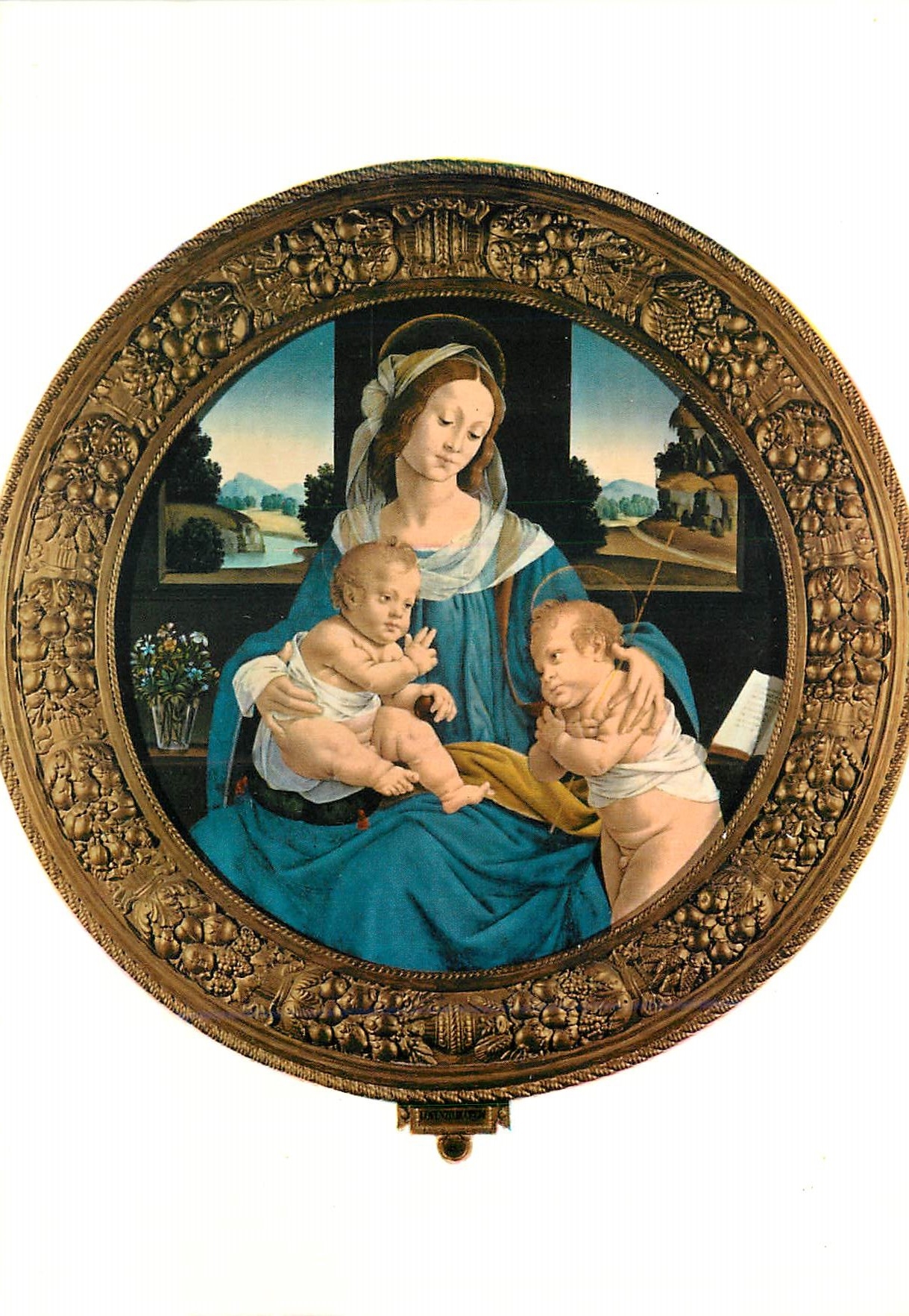 CPM Roma Galleria Borghese Lorenzo di Credi (1456 1537) Madone avec l'Enfant et le petit St Jean