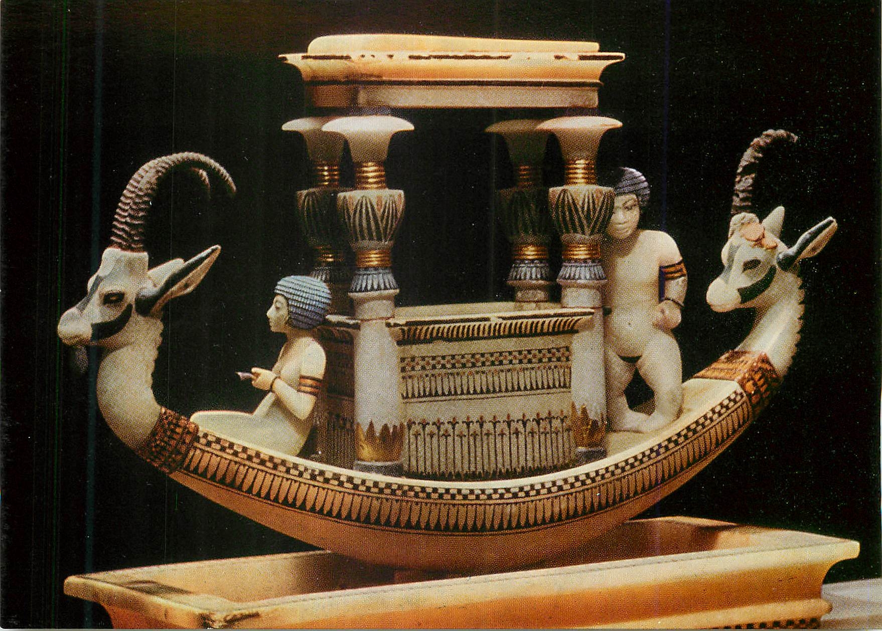 CPM Die Meister 1546 Der Schatz des Tut Ench Amun Modelschiff aus Alabaster Detail Egypte