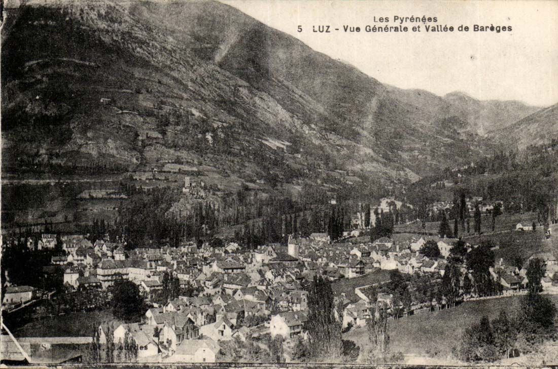 Luz CPA View and valley of Bareges