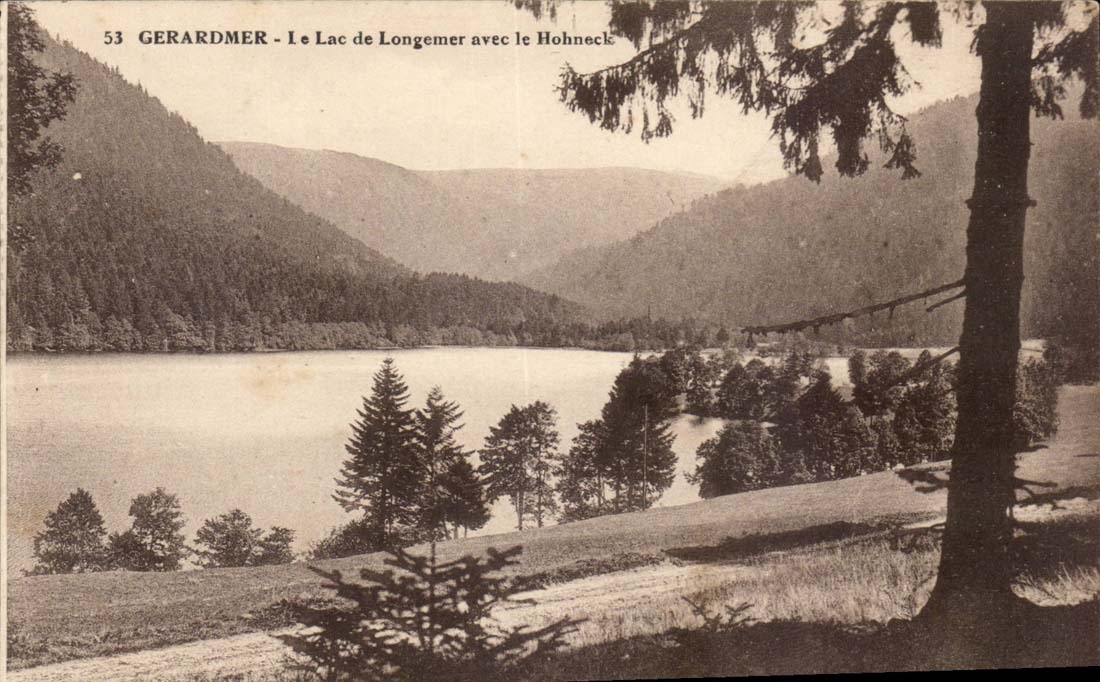 Gerardmer CPA the Lake Longemer with Hohneck
