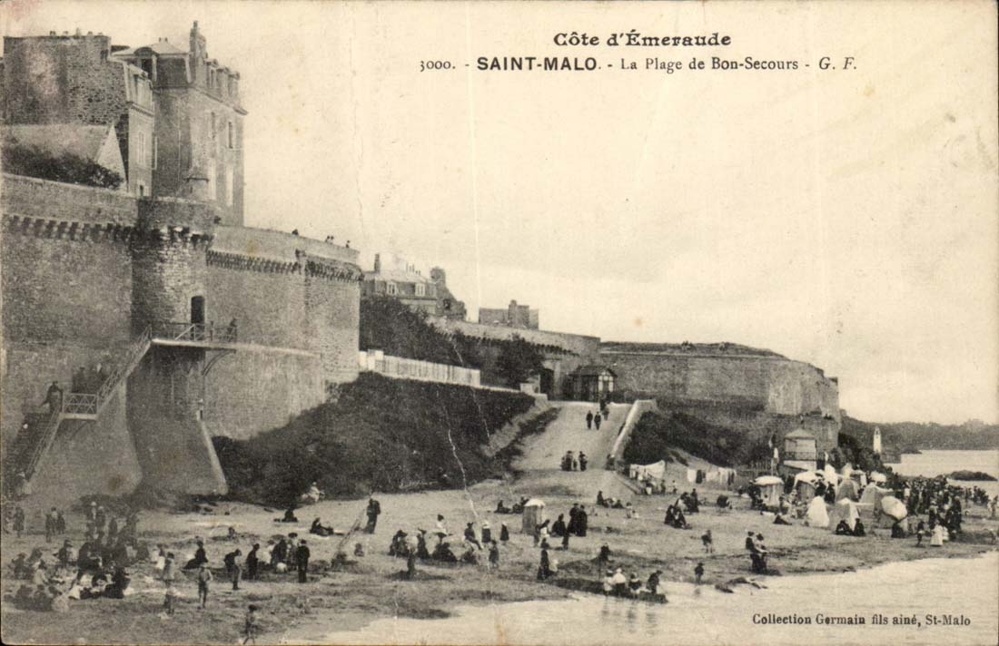 Saint Malo CPA the beach of Good help