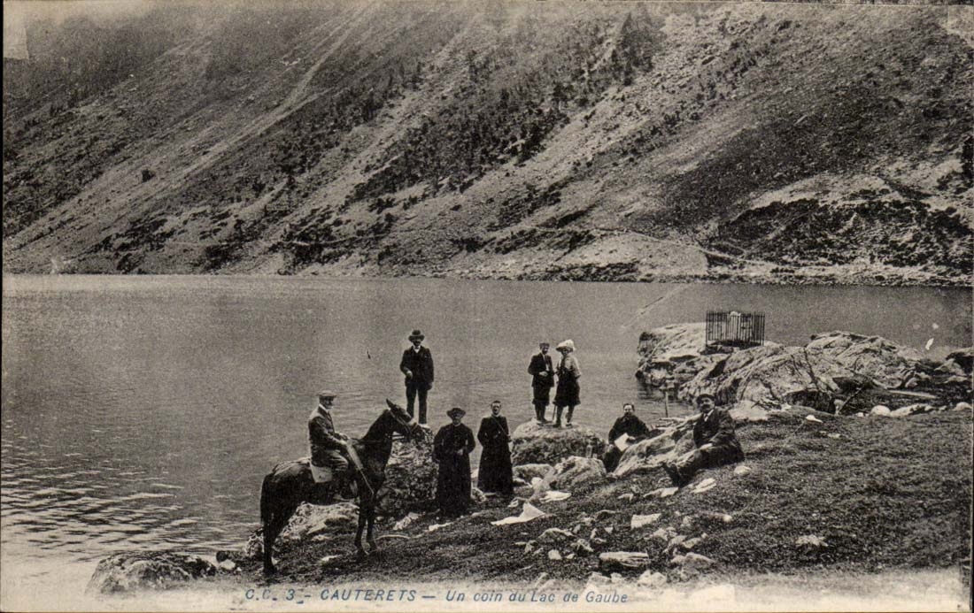 CAuterets CPA a corner of the Lake Gaube 'nice shot)