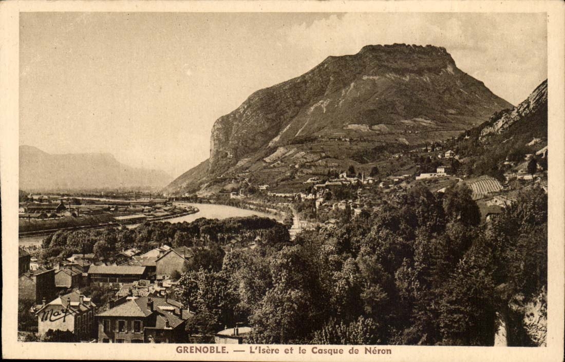 Grenoble CPA the isere and the helmet of Neron