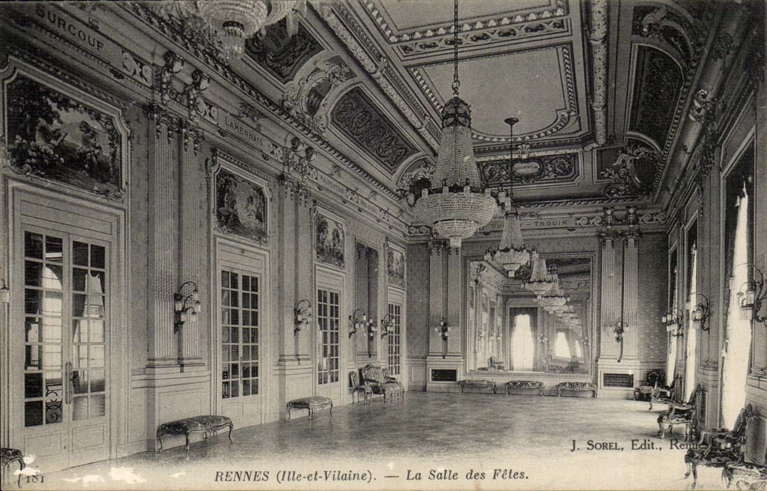 Rennes CPA La salle des fetes