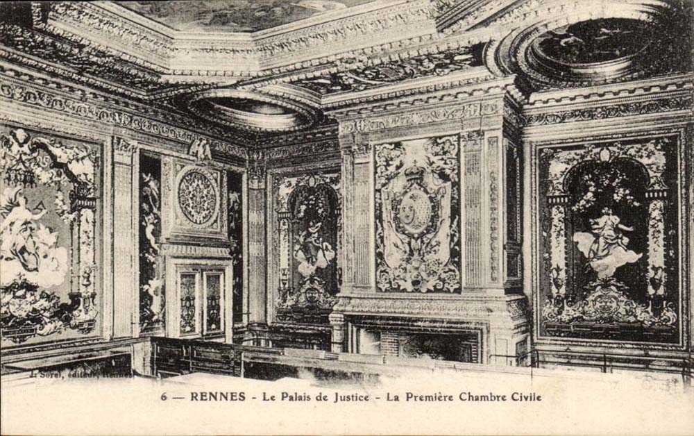 Rennes CPA palais de justice La premiere chambre civile