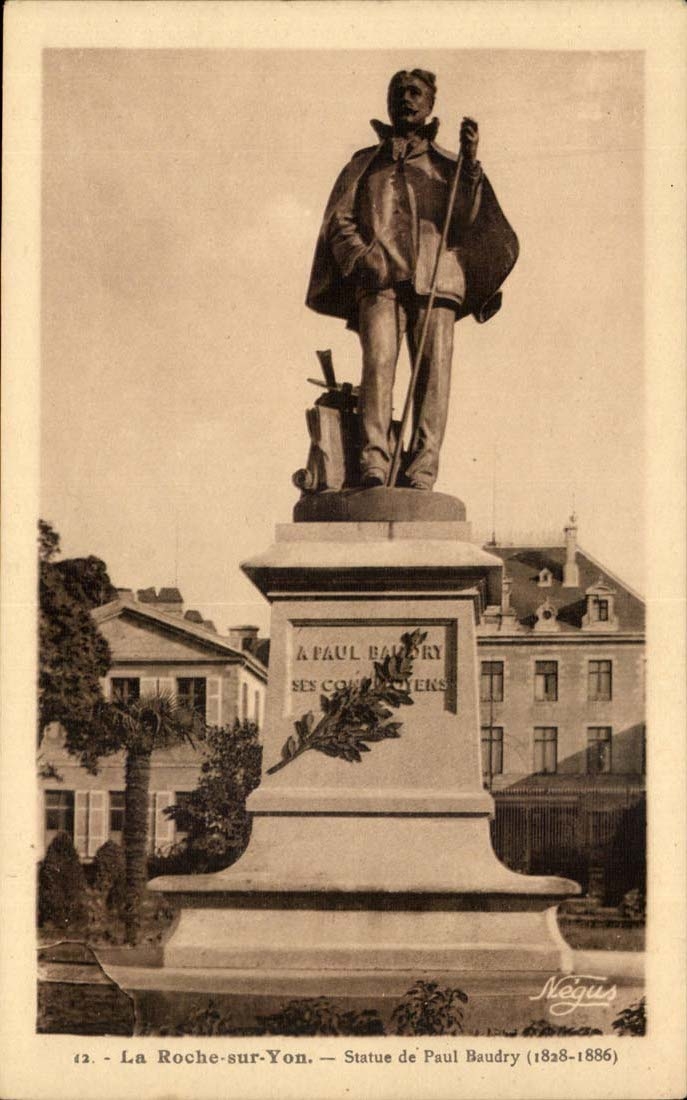 The Rock on Yon CPA Statue of Paul Baudry (1828 1886)
