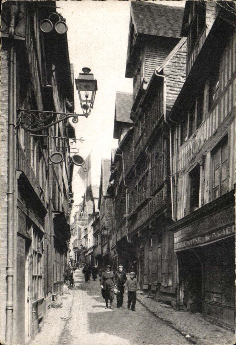 Lisieux CPA die Strasse mit den Feen