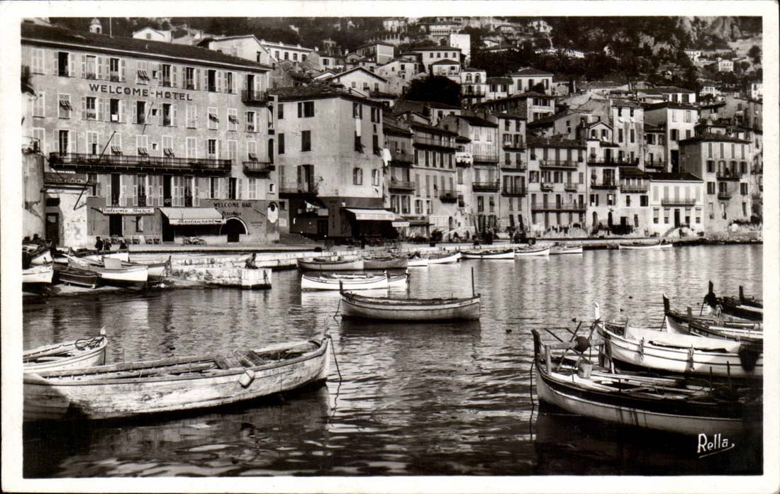 Villefranche on sea CPA the port and the quay Billhook
