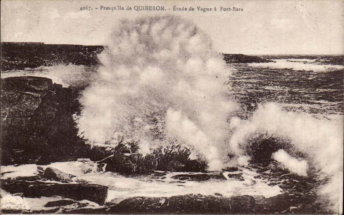 CPA Presqu'île of quiberon Etude of vague has Port Bara
