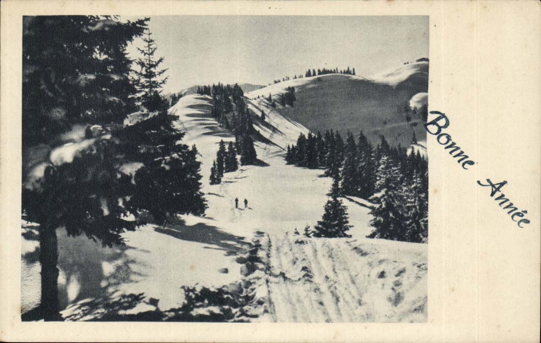 CPA Happy New Year (mountain ski)