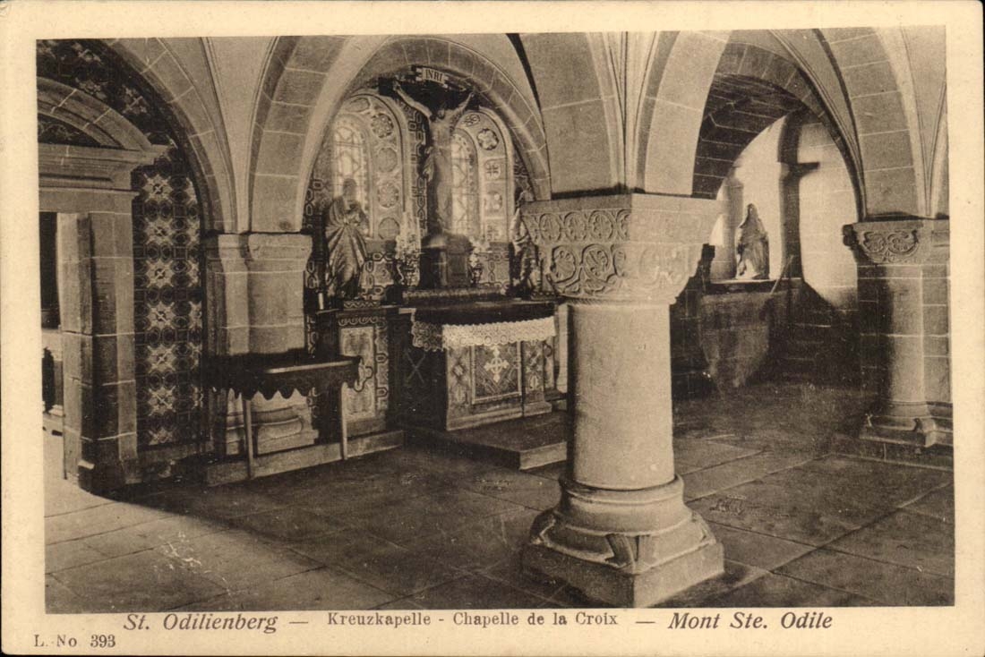 St Odelienberg CPa Kreuzkapelle Vault of the Cross Mount St Odile