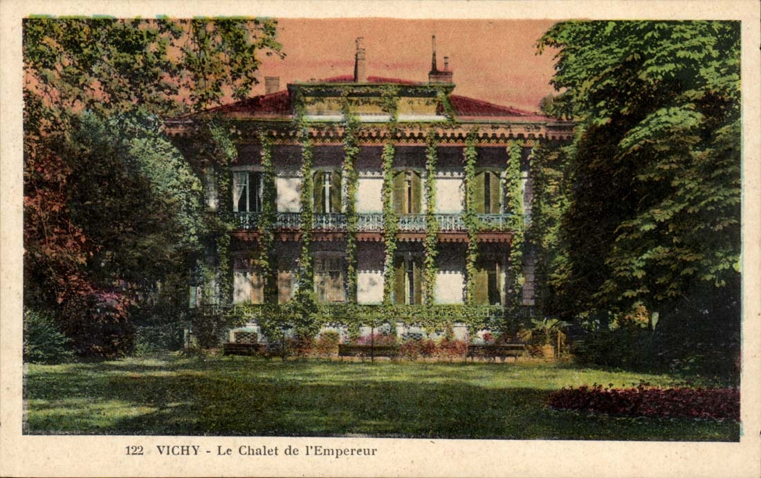 Vichy CPA the country cottage of the emperor