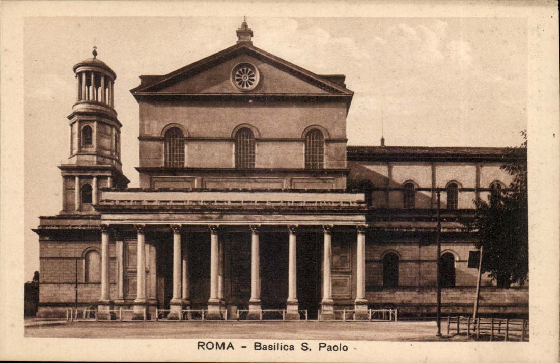 Italy Italia Roma CPA Basilica S PAolo