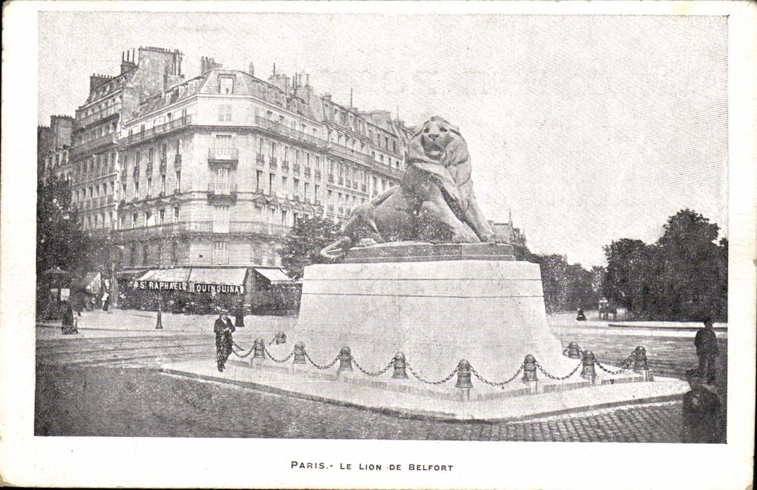 Paris CPA der Lowe von Belfort