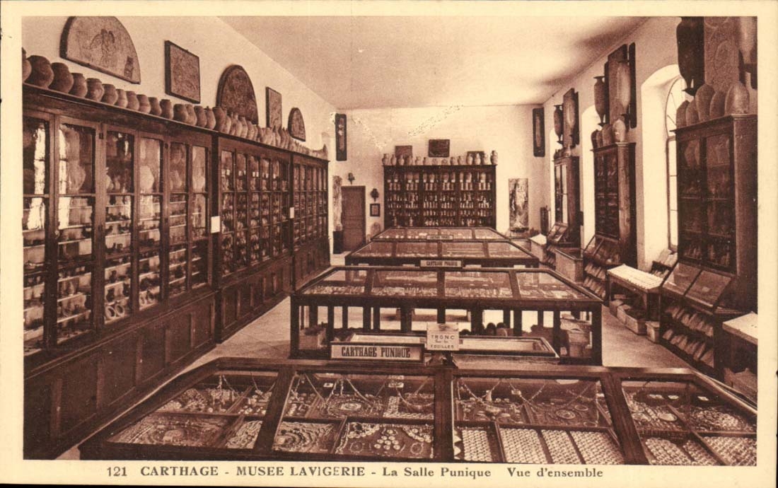 Tunisia Carthage CPA MUSE Lavigerie the Overall picture Punic room