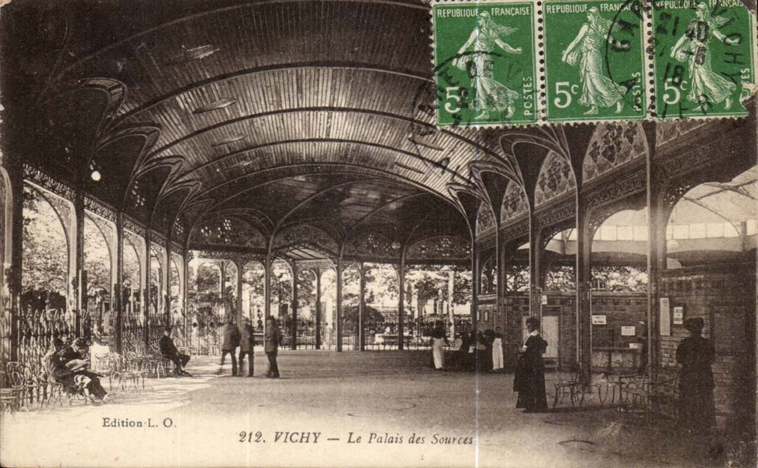 Vichy CPA the palate of the Sources