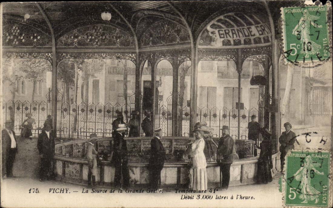 Vichy CPA the source of the large grid Temperature 41e