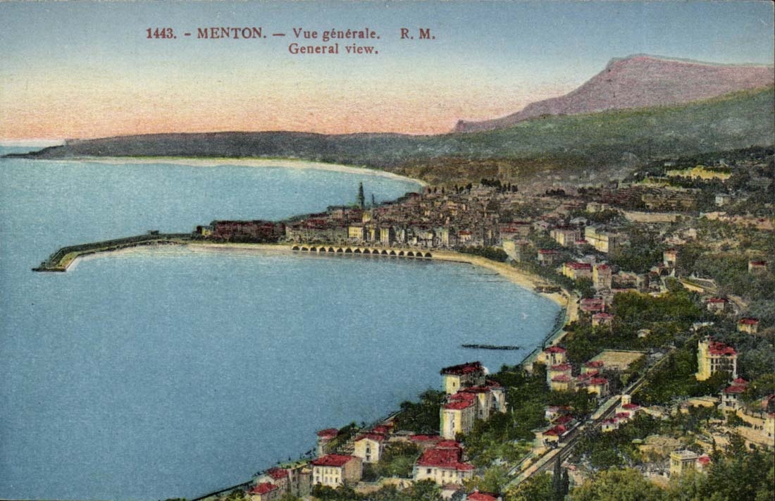 Menton CPA Vue generale