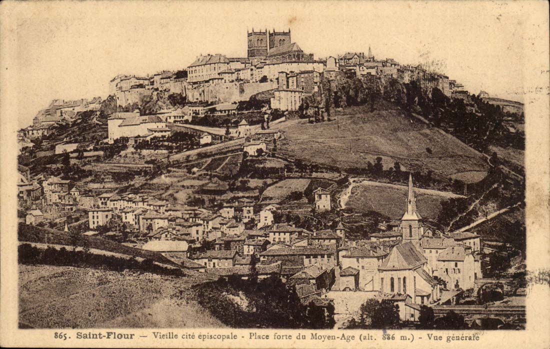 Saint Flour CPA Vieille quotes episcopal Fortified town of the Middle Ages View