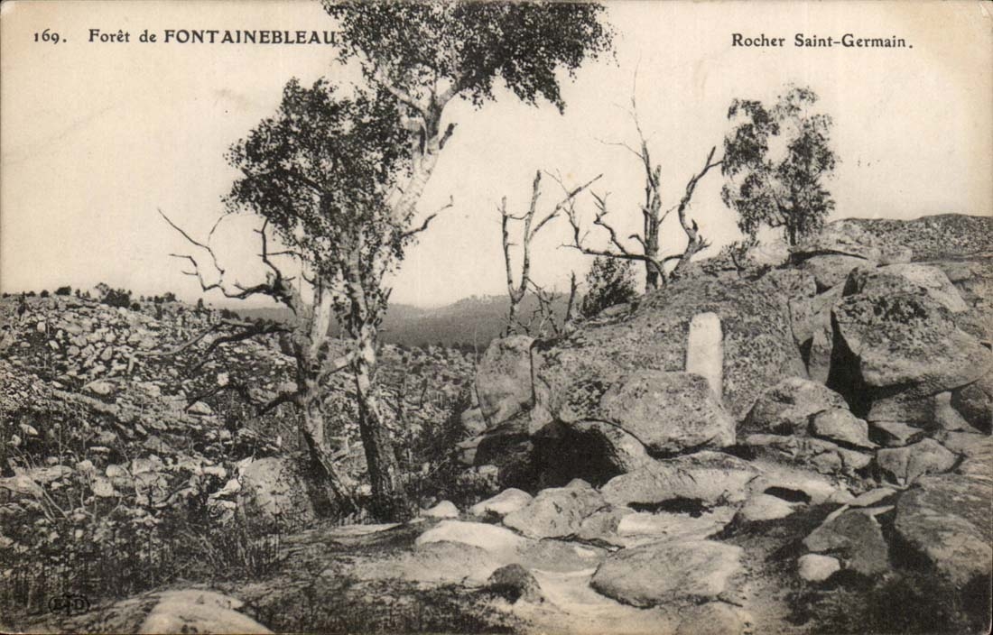 Drill of Fontainebleau CPA Rock Saint Germain