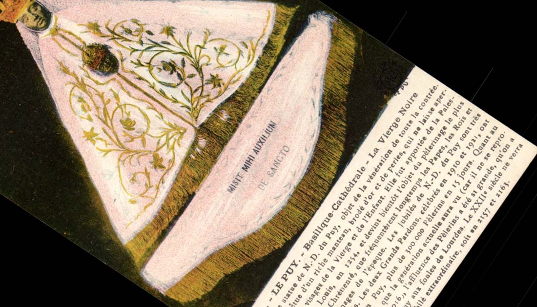 Puy CPA Basilica cathedral the black virgin