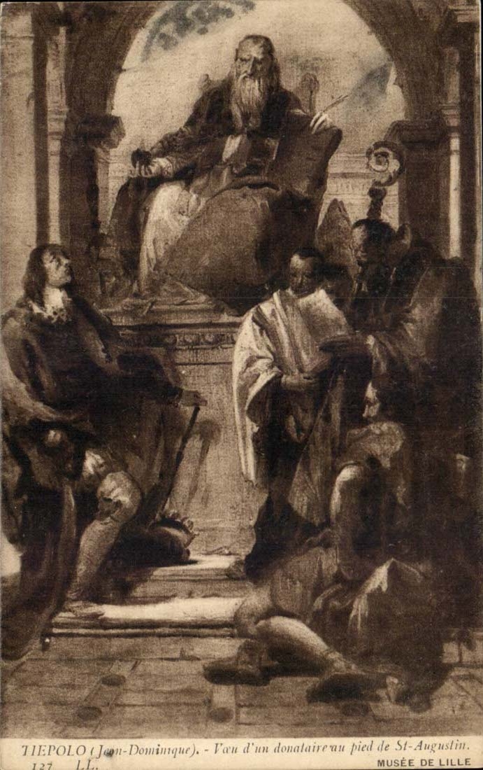 Tiepolo CPA Wish of a dromedary foot of Saint Augustin