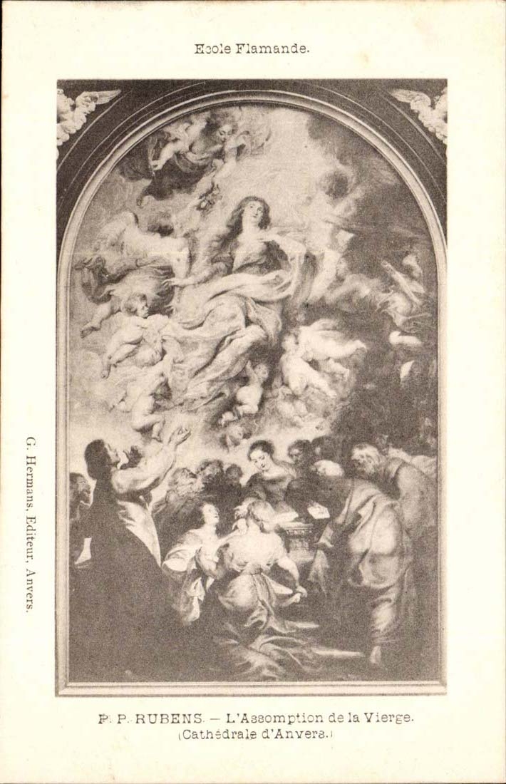 CPA Flemish School Rubens the Assumption of the Virgin (cathedral of Antwerp)