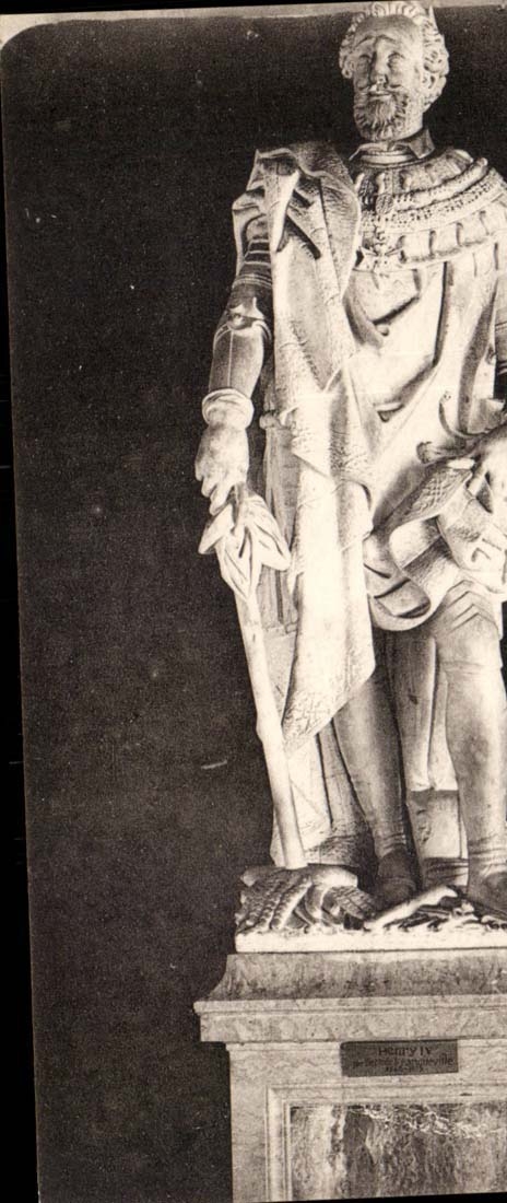 Pau CPA die Schloss Statue von Henri IV durch Francheville