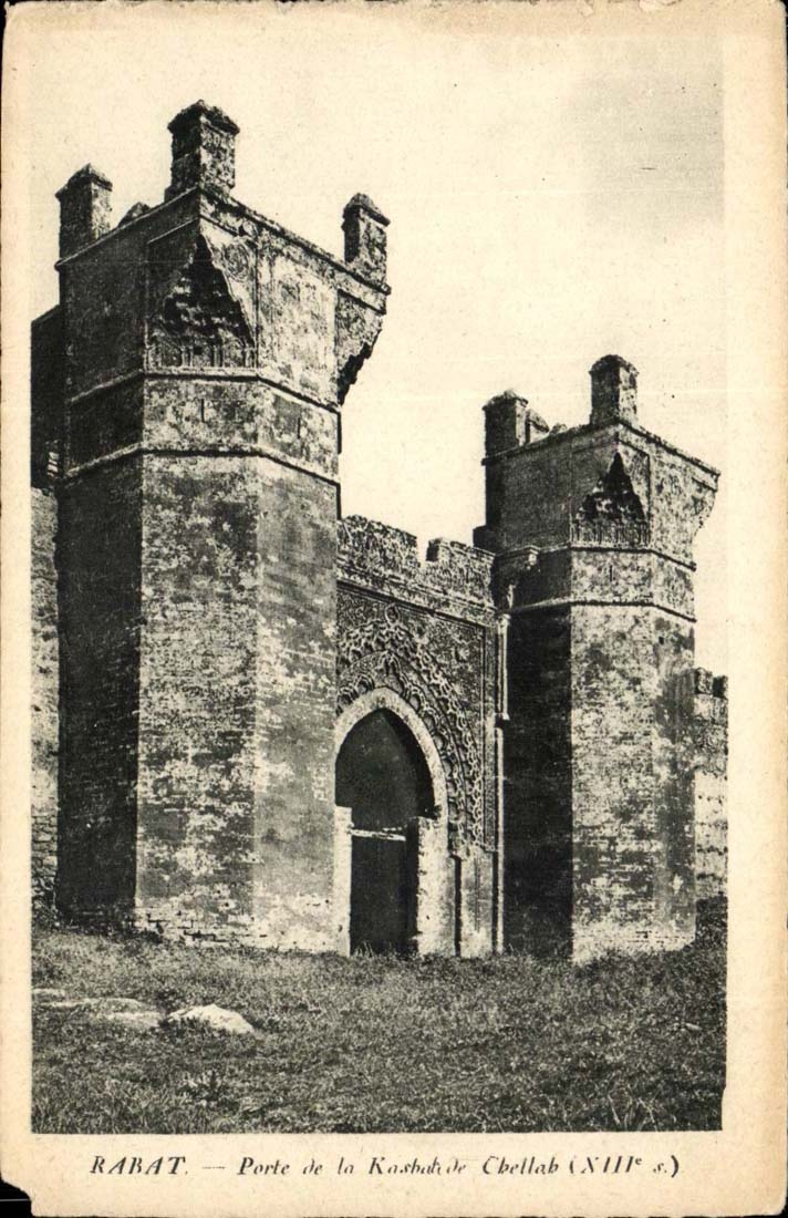 Morocco Folds back CPA Porte of the Kasbah