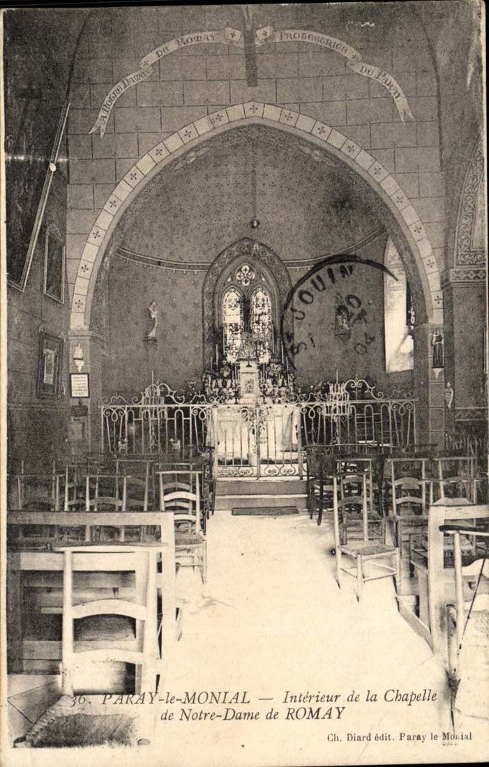 Paray Monial CPA Interieur of the vault of Norte Rams of Romay