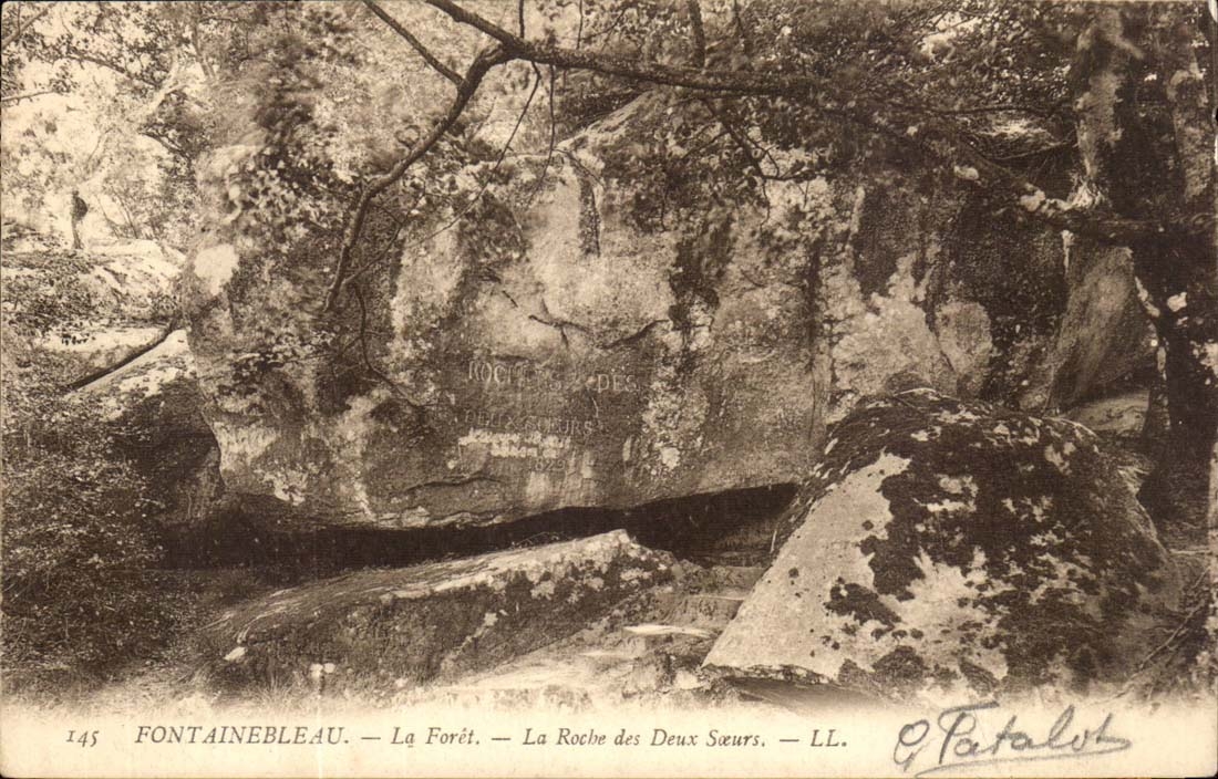 Fontainebleau CPA the drill the rock of the two sisters