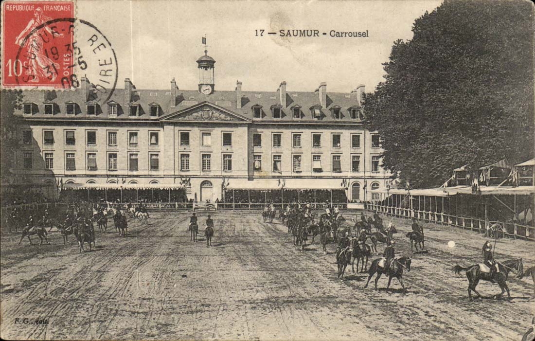 Saumur CPA military Carousel