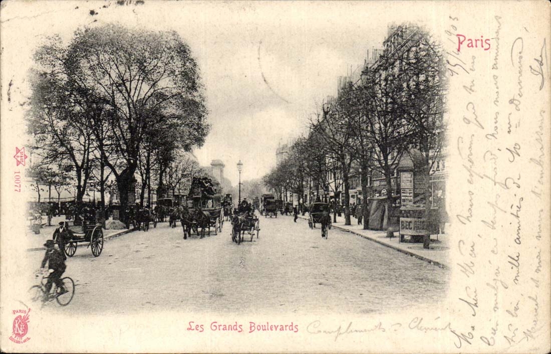 Paris CPA Les grands boulevards