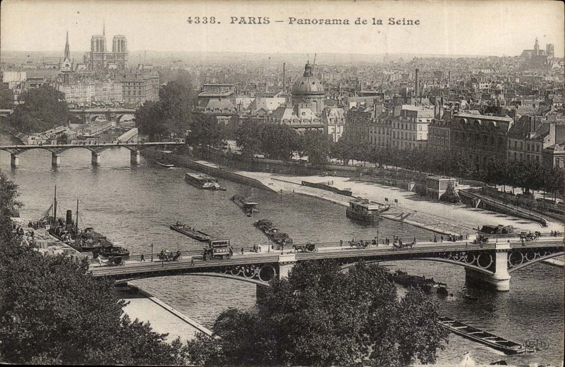 Paris CPA Panorama de la Seine