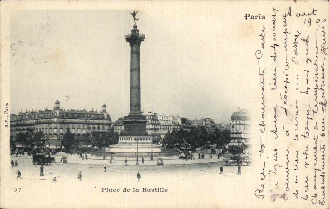 Paris CPA Places Bastille