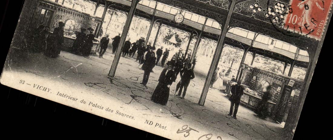 Interior Vichy CPA of the palate of the sources